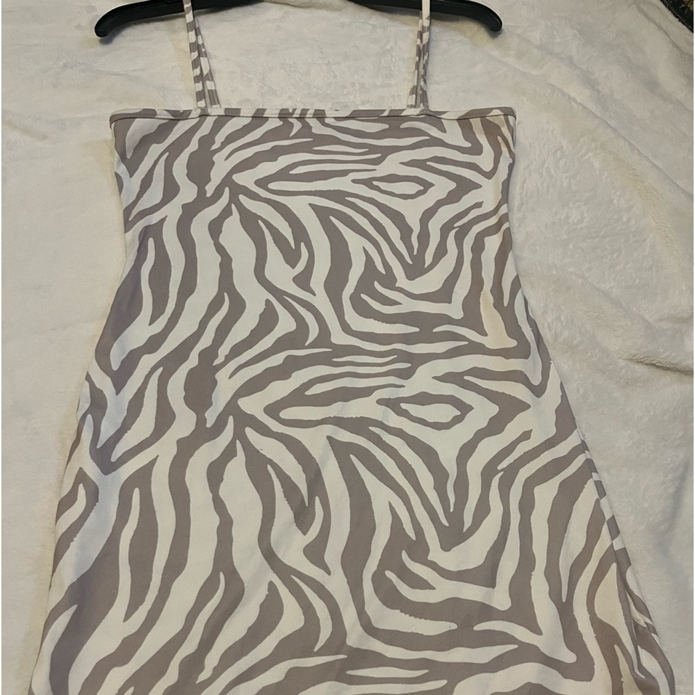 zebra stripe dress